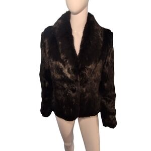 Vintage Black Rabbit Jacket Made In Korea 🔥